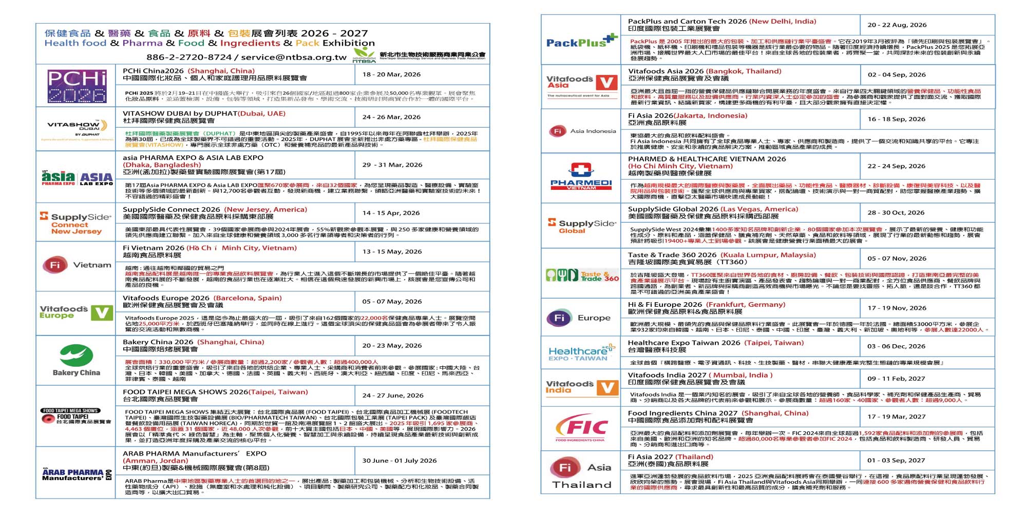 2026保健食品_食品_原料展會列表